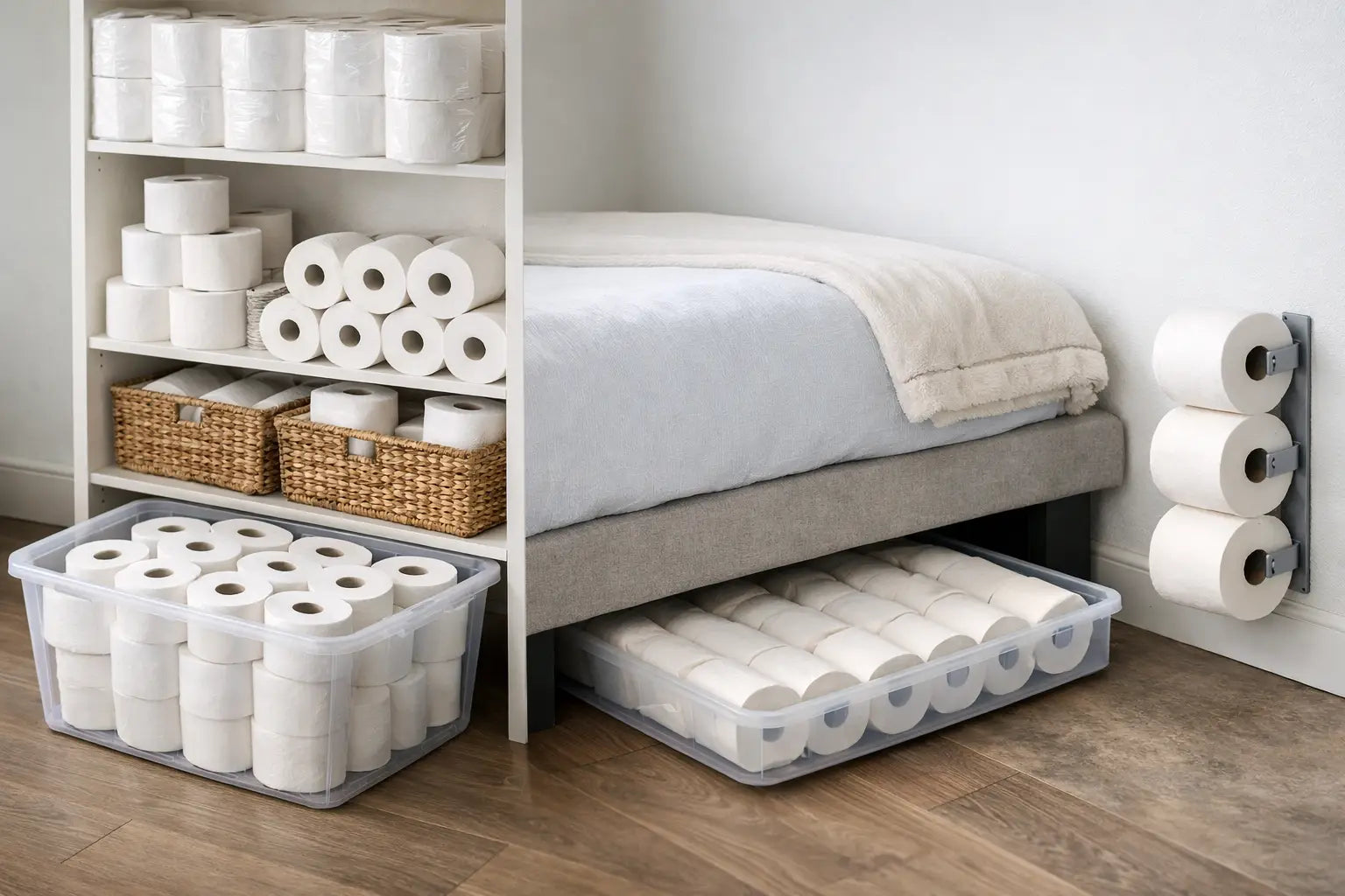 How to Store Bulk Toilet Paper Without Wasting Space