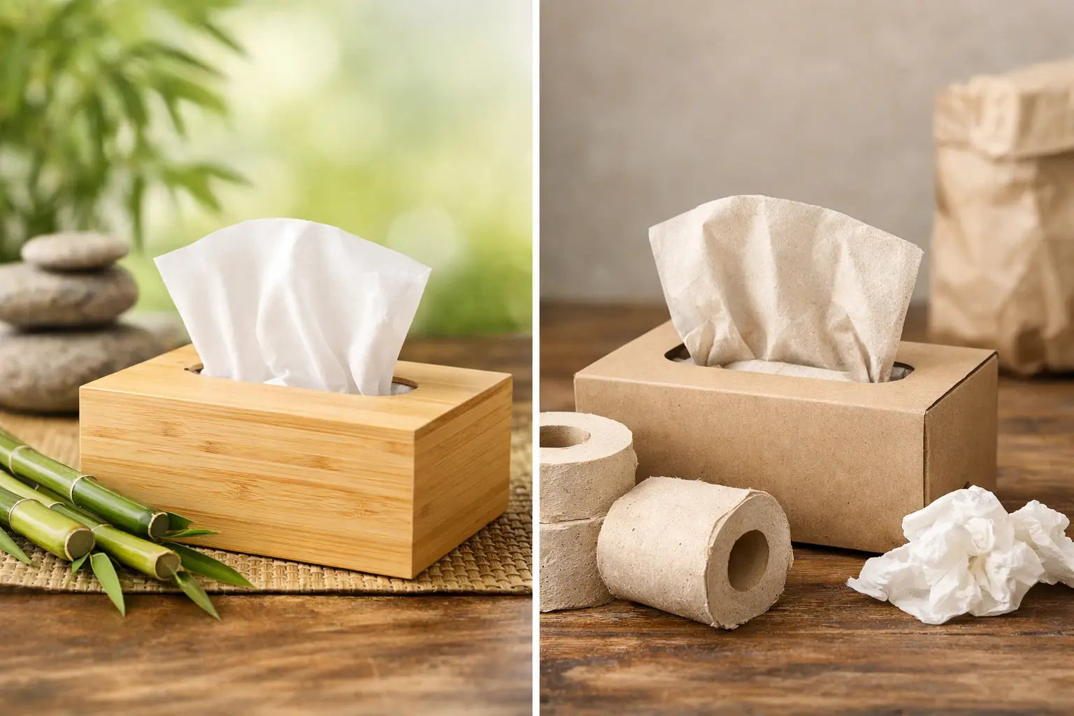 Bamboo Tissues vs Recycled Tissues