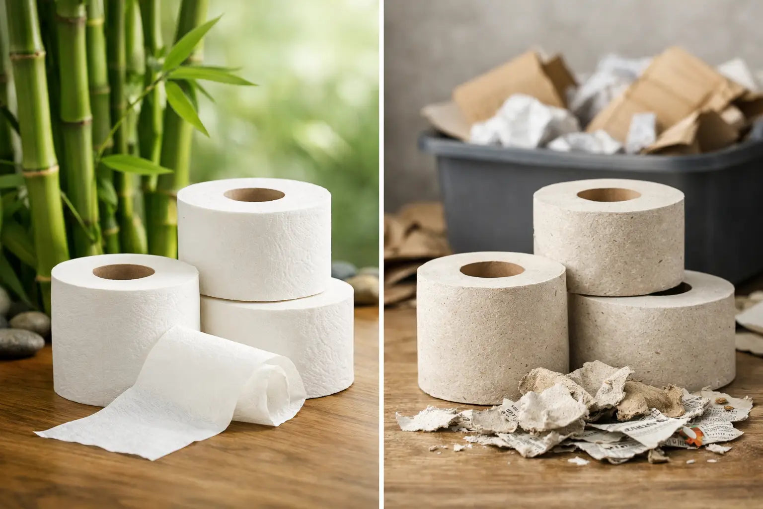 Bamboo Toilet Paper vs Recycled