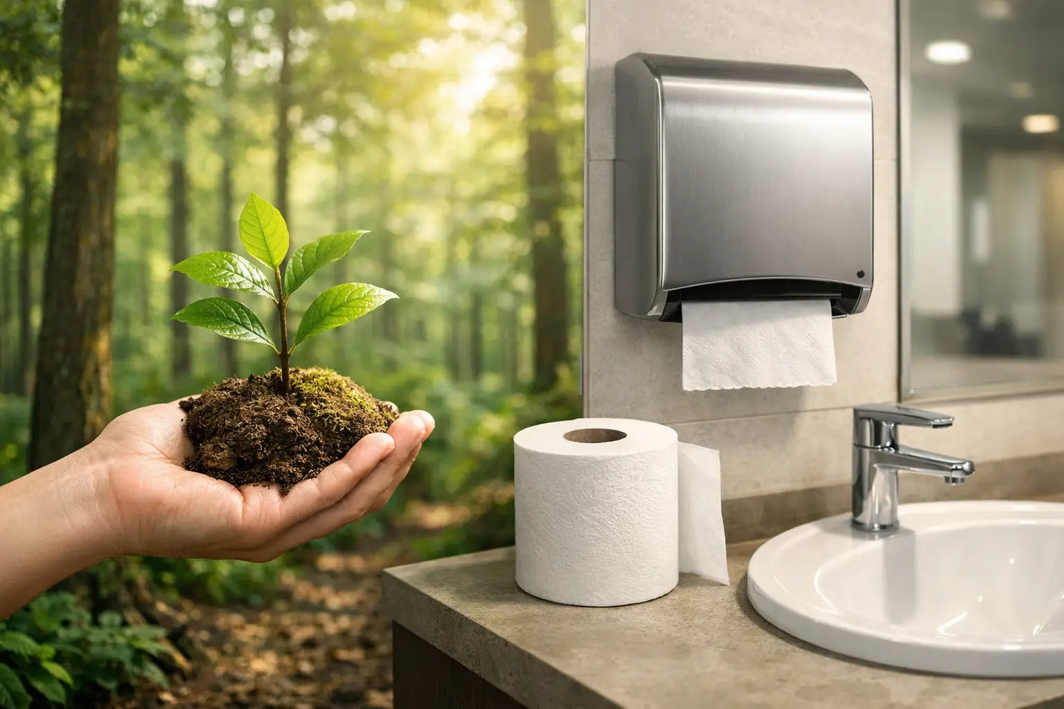 Certified Paper Sourcing for Smarter Washrooms