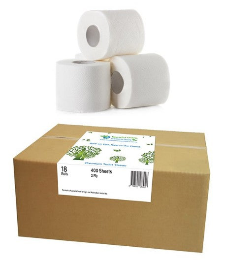 400 Sheet Toilet paper - 18 Rolls Pack