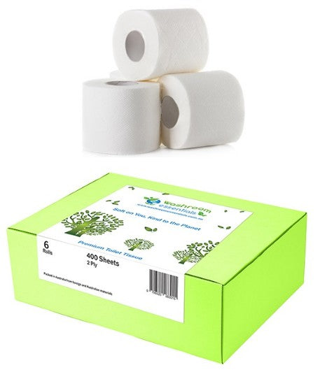 400 Sheet Toilet paper - 6 Rolls Pack